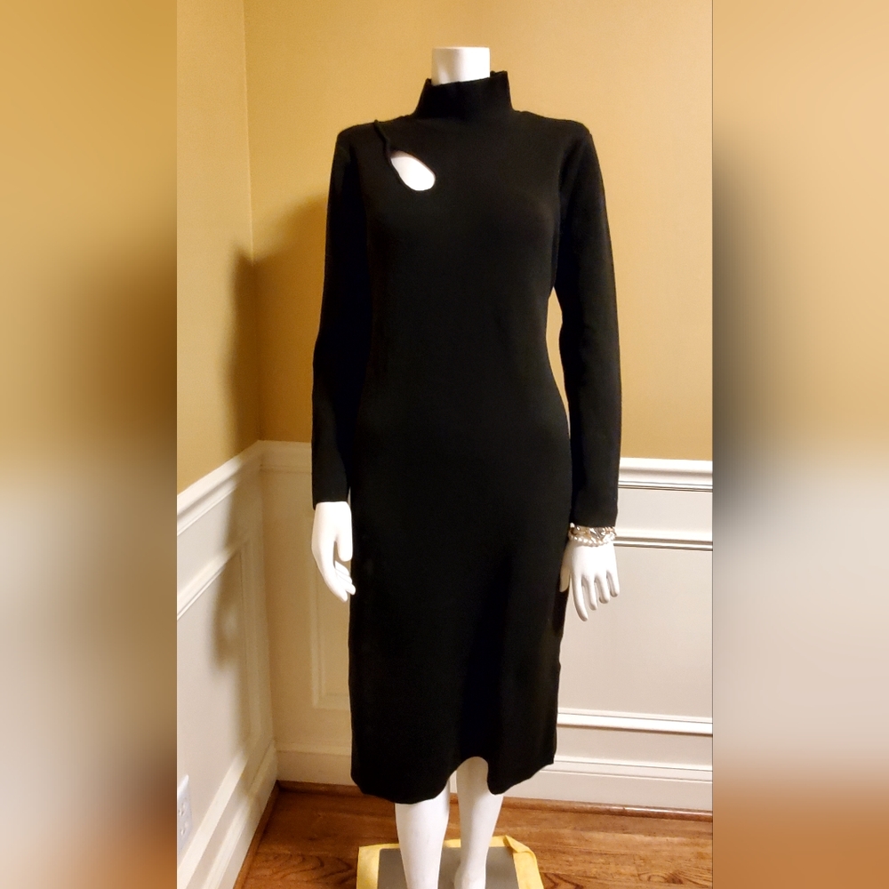 Rachel Rachel Roy Sweater Dress, 2x, black
